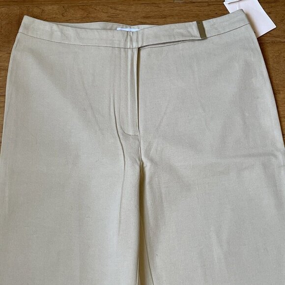 NWT Liz Claiborne Villager Stretch Pants Womens 8 Trench Straight Leg Career VTG - Picture 2 of 13